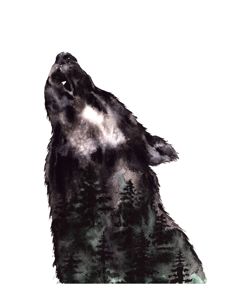 Skogvarg Fine Art Print